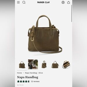 Parker Clay Olive Handbag/Shoulder/ Crossbody Bag